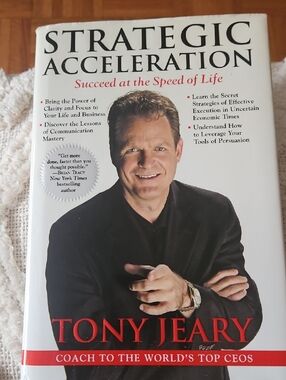 Strategic Acceleration by Tony Jeary - White & Black Cover with Red Accents